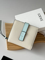 Loewe Leather Vertical Wallet Off White - 5