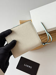 Loewe Leather Vertical Wallet Off White - 6
