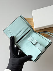 Loewe Leather Vertical Wallet Off White - 3