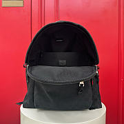 Gucci Medium GG Backpack In Black Canvas - 6