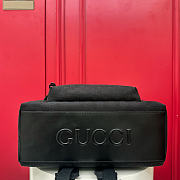 Gucci Medium GG Backpack In Black Canvas - 5
