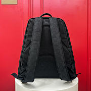 Gucci Medium GG Backpack In Black Canvas - 3