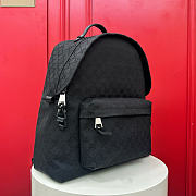 Gucci Medium GG Backpack In Black Canvas - 2