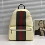 Gucci Positano large backpack in Ivory canvas - 1