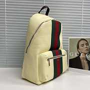 Gucci Positano large backpack in Ivory canvas - 4