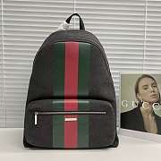 Gucci Positano large backpack in black canvas - 1