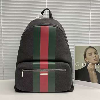 Gucci Positano large backpack in black canvas