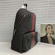 Gucci Positano large backpack in black canvas - 6