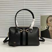 Gucci 28 Borsetto boston bag black leather - 1
