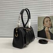 Gucci 28 Borsetto boston bag black leather - 5