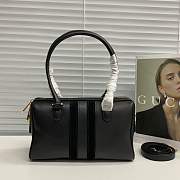 Gucci 28 Borsetto boston bag black leather - 2