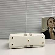 Gucci 28 Borsetto boston bag white leather - 6