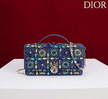 Dior Miss Embroidered Blue with Blue Rhinestones
