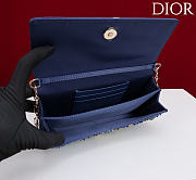 Dior Miss Embroidered Blue with Blue Rhinestones - 4