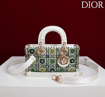 Dior Lady D-Joy Small Embroidered with Tassels Green