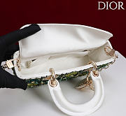 Dior Lady D-Joy Small Embroidered with Tassels Green - 6