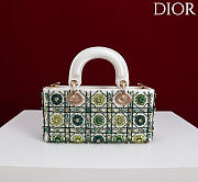 Dior Lady D-Joy Small Embroidered with Tassels Green - 5