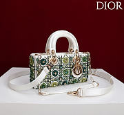 Dior Lady D-Joy Small Embroidered with Tassels Green - 4