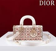 Dior Lady D-Joy Small Embroidered with Tassels Light Pink - 1