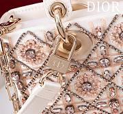 Dior Lady D-Joy Small Embroidered with Tassels Light Pink - 4