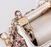 Dior Lady D-Joy Small Embroidered with Tassels Light Pink - 3