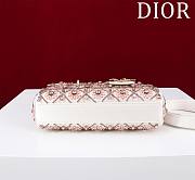 Dior Lady D-Joy Small Embroidered with Tassels Light Pink - 2