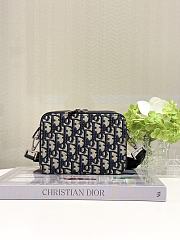Dior Bag with zipper and shoulder strap black - 1