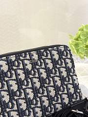 Dior Bag with zipper and shoulder strap black - 3