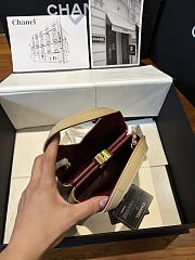 Chanel Calfskin Chic Lady Small Shopping Tote In Beige - 2