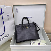 Burberry Medium Rocking Horse Tote Bag in Croc-embossed Leather - 1