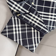 Burberry Small Check Twill Shoulder Bag In Black - 4