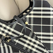 Burberry Small Check Twill Shoulder Bag In Black - 2