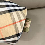 Burberry Small Check Twill Shoulder Bag In Beige - 6