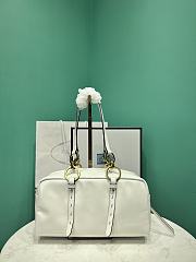 Prada Soft calfskin large slouchy shoulder bag white - 6