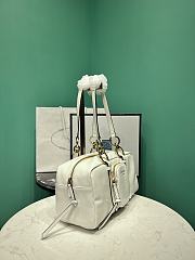 Prada Soft calfskin large slouchy shoulder bag white - 5