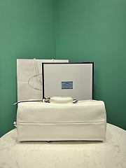 Prada Soft calfskin large slouchy shoulder bag white - 2