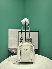 Prada Soft calfskin mini slouchy shoulder bag white - 1