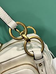 Prada Soft calfskin mini slouchy shoulder bag white - 5