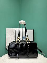 Prada Soft calfskin large slouchy shoulder bag black - 5