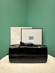 Prada Soft calfskin large slouchy shoulder bag black - 4