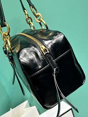 Prada Soft calfskin large slouchy shoulder bag black - 3