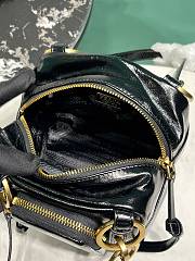 Prada Soft calfskin mini slouchy shoulder bag black - 6