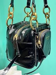 Prada Soft calfskin mini slouchy shoulder bag black - 5