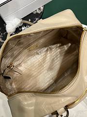 Prada Soft calfskin large slouchy shoulder bag beige - 4