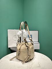 Prada Soft calfskin mini slouchy shoulder bag beige - 6