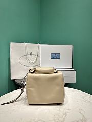 Prada Soft calfskin mini slouchy shoulder bag beige - 5