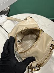 Prada Soft calfskin mini slouchy shoulder bag beige - 4