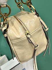Prada Soft calfskin mini slouchy shoulder bag beige - 3