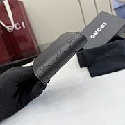 Gucci Small Perforated GG Wallet In Black - 4
