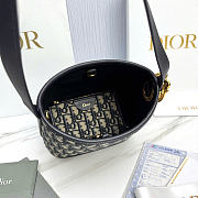 Dior Small Médaillon Bucket Bag Blue Dior Oblique Jacquard - 5
